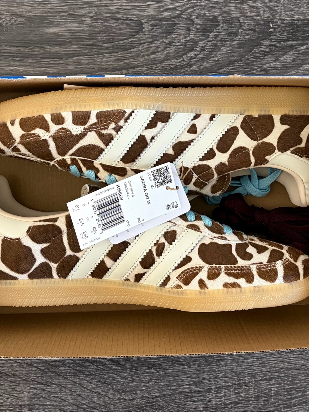 Adidas Samba OG Giraffe Print - Women's Size 8.5 - Picture 6 of 7